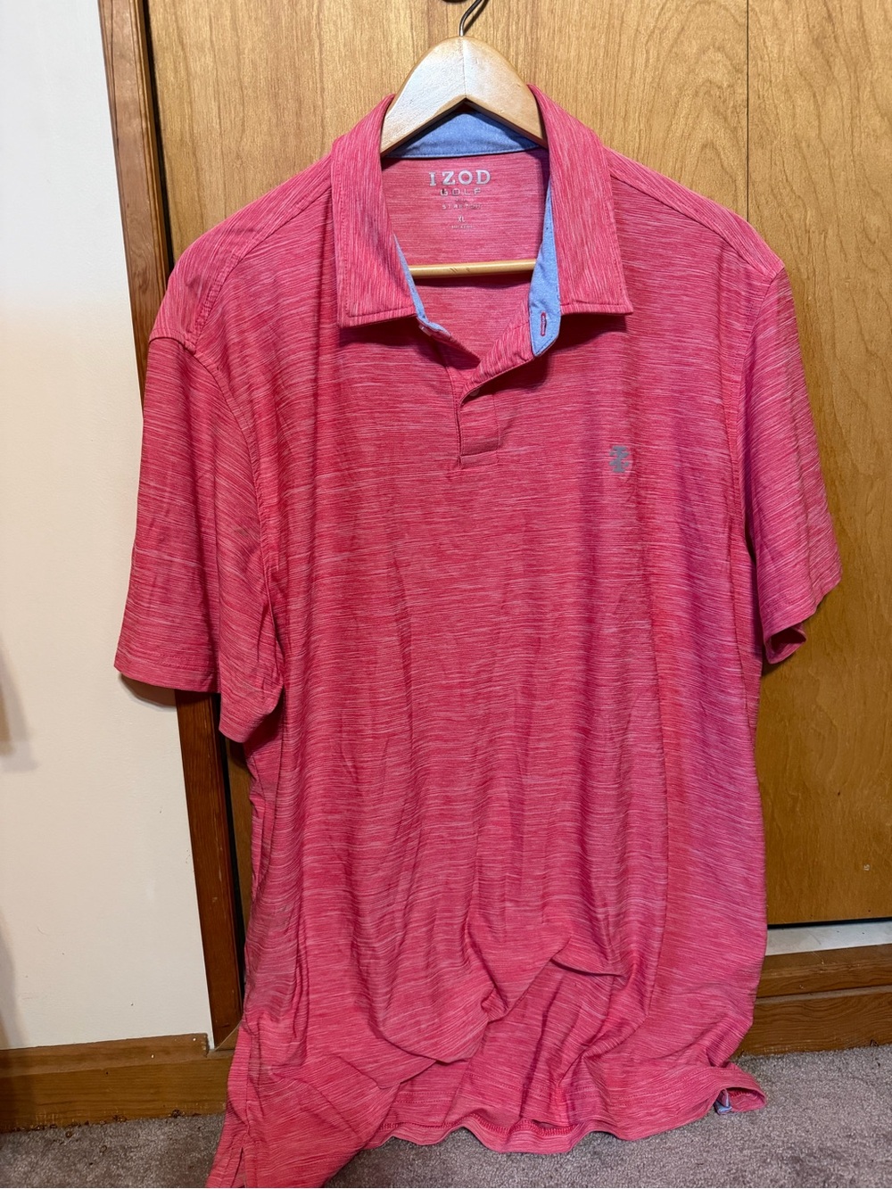IZOD Men’s Pink Heather Polo Shirt